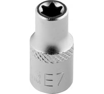 Головка торцевая 1/4", Е7, CrV STELS 13866