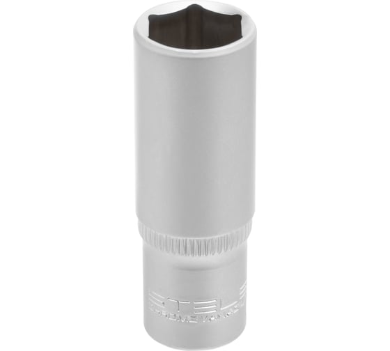 Набор удлиненных торцевых головок 1/4", 6-ти гр CrV, 4-13 мм, 10 шт. STELS 13605