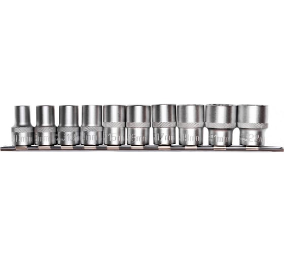 Набор универсальных торцевых головок 1/2", Spline, CrV, 10-22 мм, 10 шт. STELS 13641