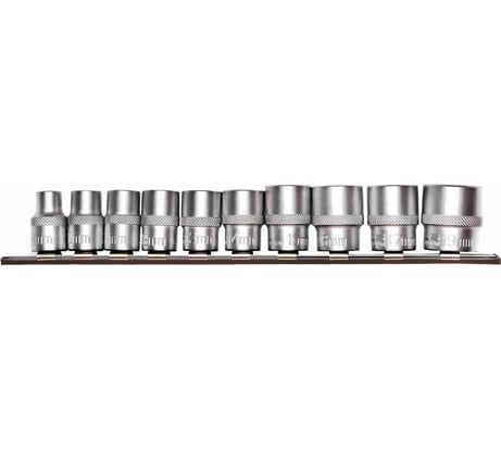 Набор универсальных торцевых головок 3/8", Spline, CrV, 8-19 мм, 10 шт. STELS 13639