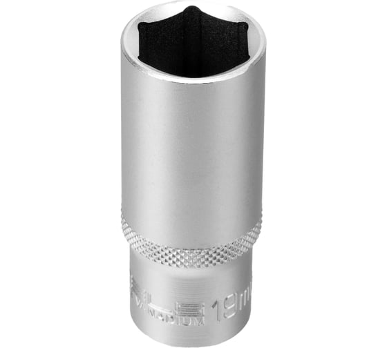 Набор удлиненных торцевых головок 3/8", 6-ти гр CrV, 8-19 мм, 10 шт. STELS 13604