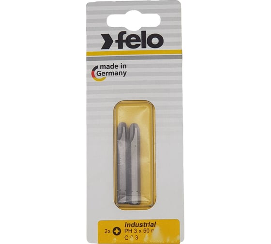Бита крестовая PH 3X50, 2 шт в блистере Felo 02203536 1