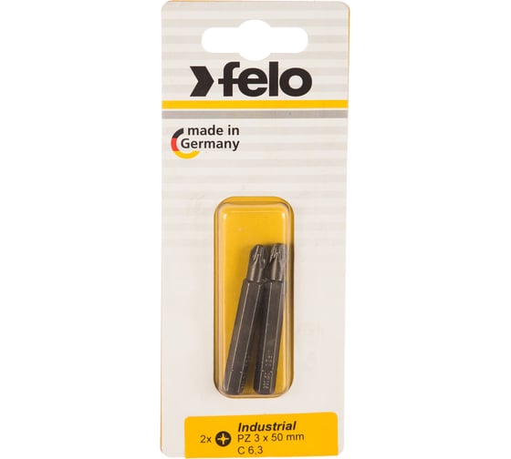 Бита крестовая PZ 3X50, 2 шт в блистере Felo 02103536