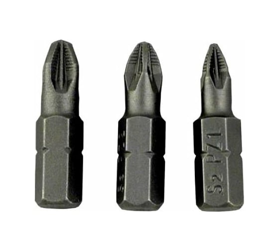 Бита крестовая PZ 1/PZ 2/PZ 3X25, 3 шт. в блистере Felo 02193216