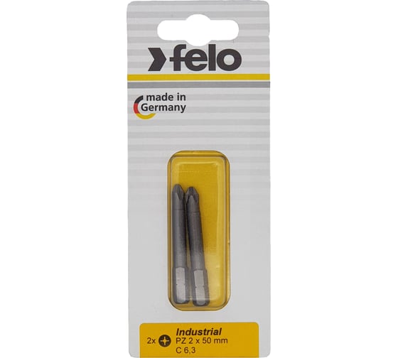 Бита крестовая PZ 2X50, 2 шт в блистере Felo 02102536 1