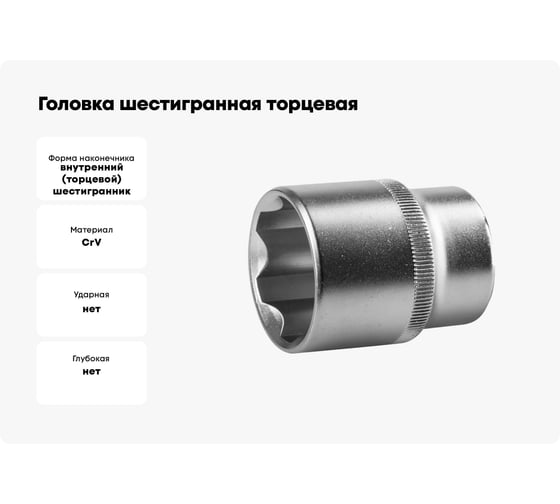 Головка шестигранная торцевая CrV 32 мм, 3/4"DR Pro Legend PL4811