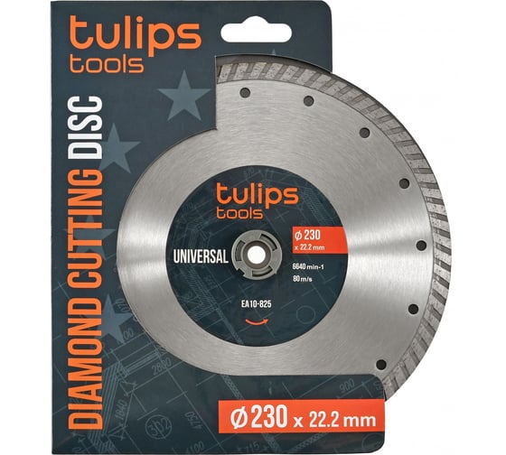 Диск алмазный Turbo 230х22.2 мм Tulips tools EA10-825