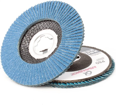 Круг лепестковый торцевой КЛТ Р80, X-lock, 125 мм, плоский Альфадиск 5238