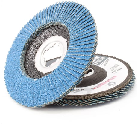 Круг лепестковый торцевой КЛТ Р40, X-lock, 125 мм, конический Альфадиск 5252