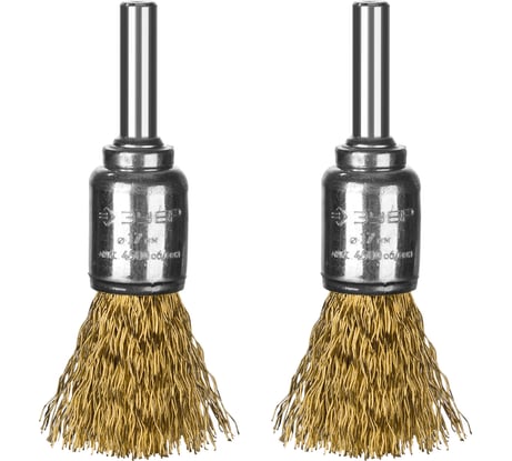 Набор щеток кистевых (2 шт; 0.3 мм; 17 мм) для дрели ЗУБР 35225-17-H2_z02