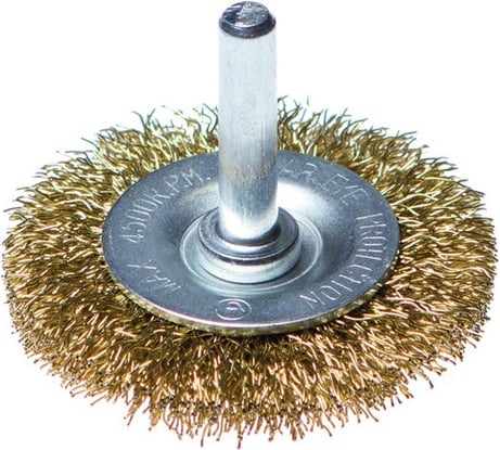 Щетка-крацовка со шпилькой для дрели, 50 мм РемоКолор 45-3-105