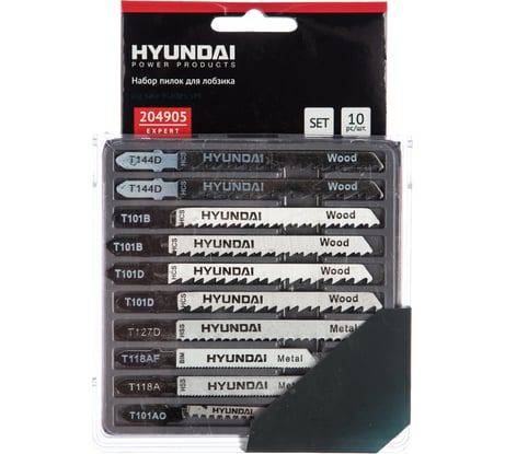 Пилки по дереву, металлу и пластику, 10 шт. HYUNDAI 204905