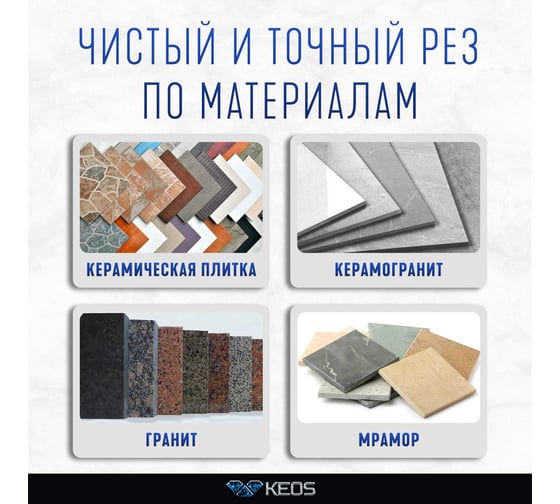 Диск алмазный по керамограниту Turbo Professional (125х22.23 мм) сплошной 1.2мм KEOS DBP04.125