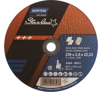 Круг отрезной по металлу NLS 41 (230x2x22.23 мм; 80 м/сек) Norton 66252839603