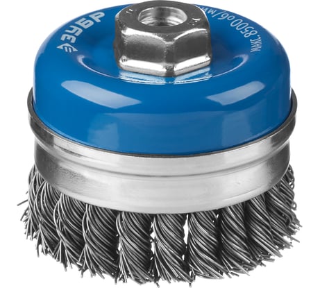 Щетка чашечная усиленная (0.8 мм; 80 мм; М14) для УШМ ЗУБР 35271-080_z02
