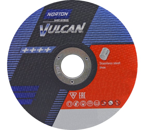 Круг отрезной по нержавейке/металлу NV 41 (115x1x22.23 мм; 80 м/сек) Norton 66252925431 1