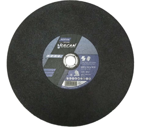 Круг отрезной по стали NV 41 (400x3.2x32 мм; 80 м/сек) Norton 66252925465