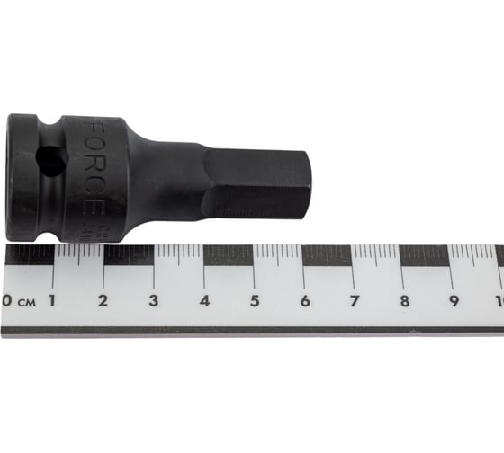Ударная цельная головка-бита 6 гранная, 1/2", 14 мм FORCE 24406014