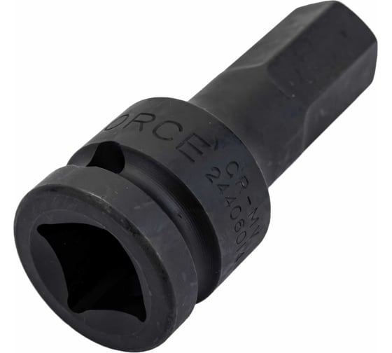 Ударная цельная головка-бита 6 гранная, 1/2", 14 мм FORCE 24406014