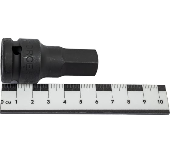 Ударная цельная головка-бита 6 гранная, 1/2", 17 мм FORCE 24406017
