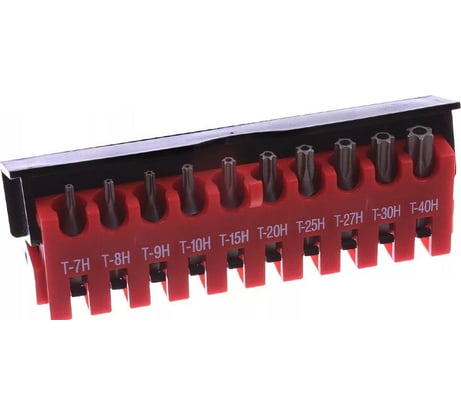 Набор бит TORX с отверстием Т7-Т40, 10 шт. FORCE 21012T