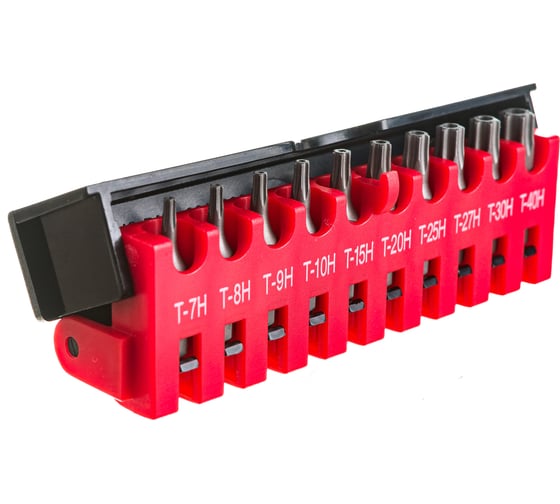 Набор бит TORX с отверстием Т7-Т40, 10 шт. FORCE 21012T