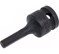 Ударная цельная головка-бита 6 гранная 7 мм, 1/2", 60 мм FORCE 24406007