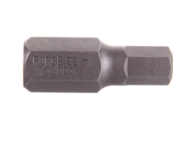 Бита шестигранник 7 мм, 30 мм FORCE 1743007 1