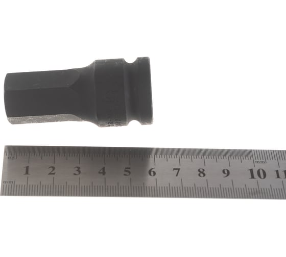 Ударная цельная головка-бита 6 гранная, 1/2", 19 мм FORCE 24406019