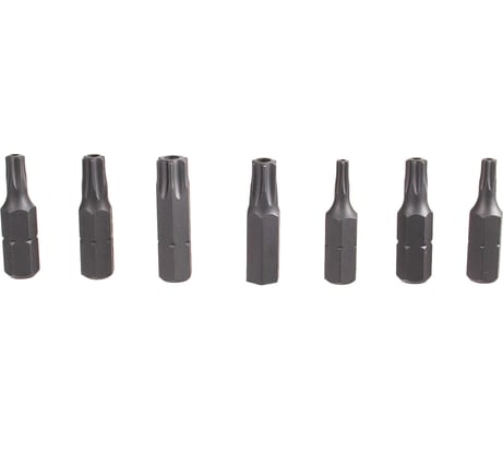 Набор бит TORX с отверстием, 7 шт. FORCE 2071