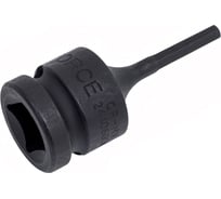 Ударная цельная головка-бита 6 гранная 4 мм, 1/2", 60 мм FORCE 24406004