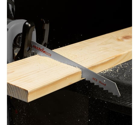 Полотно по дереву S1111K (2 шт; 227х200х18.6 мм; шаг 8.5 мм; HCS) для сабельной пилы MATRIX 782012