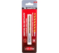 Сверло по металлу HSS-TiN (3.8х95х43 мм; Р4М3; HEX1/4) MATRIX 717382