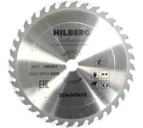 Диск пильный по дереву Industrial (350х32 мм; 36Т) Hilberg HW351 15909616