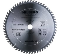 Диск пильный по дереву Industrial (350х32 мм; 60Т) Hilberg HW352 15909617