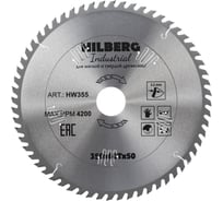 Диск пильный Hilberg Industrial Дерево 3505060Т HW355