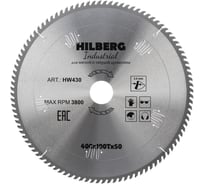 Диск пильный Hilberg Industrial Дерево 40050100Т HW430