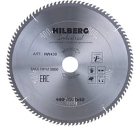 Диск пильный по дереву Industrial (400х50 мм; 100Т) Hilberg HW430 15909624