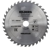 Диск пильный Hilberg Industrial Дерево 4005036Т HW410
