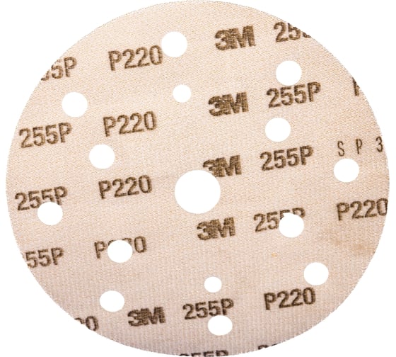Круг абразивный 255P+ Hookit (150 мм; 15 отв; Р220; золотой) 3М 50448 7000034325