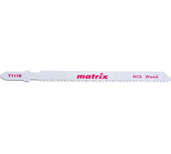 Полотно по дереву T111B (3 шт; 100х75 мм; шаг 2 мм; HCS) для электролобзика MATRIX 78225