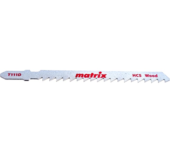 Полотно по дереву T111D (3 шт; 100х75 мм; шаг 4 мм; HCS) для электролобзика MATRIX 78226