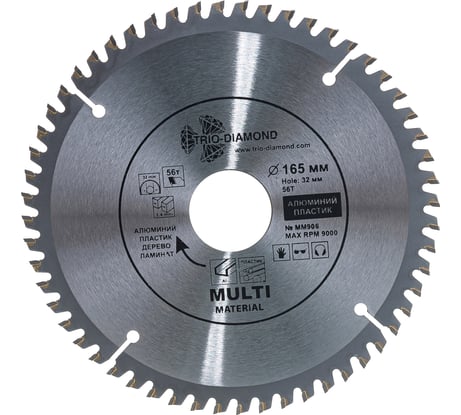 Диск пильный TRIO-DIAMOND по мульти материалам 16532/30/2056T Multi Materials мм906 MM906