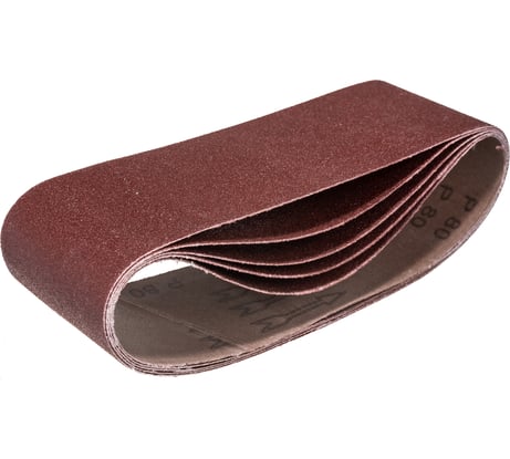 Лента шлифовальная (76x533 мм; Р 80; 5 шт.) Калибр 00000030407