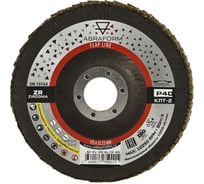 Круг лепестковый FlapLine ZR, 125 мм, P40, угловой ABRAFORM AF-FL-ZR-KLT2-40