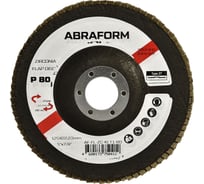 Круг лепестковый FlapLine ZC, 125 мм, прямой, Р80 ABRAFORM AF-FL-ZC-KLT1-80