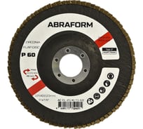 Круг лепестковый FlapLine ZC, 125 мм, прямой, Р60 ABRAFORM AF-FL-ZC-KLT1-60