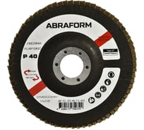 Круг лепестковый FlapLine ZC, 125 мм, прямой, Р40 ABRAFORM AF-FL-ZC-KLT1-40