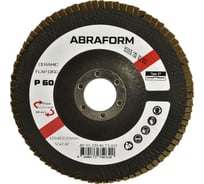 Круг лепестковый FlapLine CR, 125 мм, P60, прямой ABRAFORM AF-FL-CR-KLT1-60