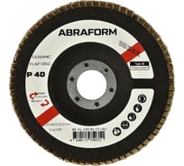 Круг лепестковый FlapLine CR, 125 мм, P40, угловой ABRAFORM AF-FL-CR-KLT2-40
